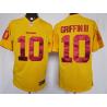 [NEW,Game] Robert Griffin III Football Jersey -Washington #10 FOOTBALL Jerseys(Yellow)