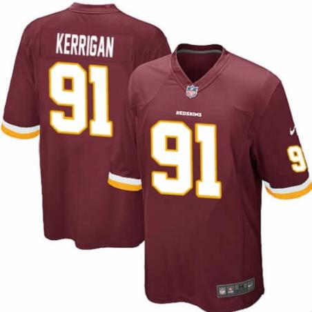 [NEW,Game] Ryan Kerrigan Football Jersey -Washington #91 FOOTBALL Jerseys(Red)