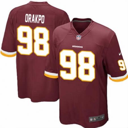 [NEW,Game] Brian Orakpo Football Jersey -Washington #98 FOOTBALL Jerseys(Red)