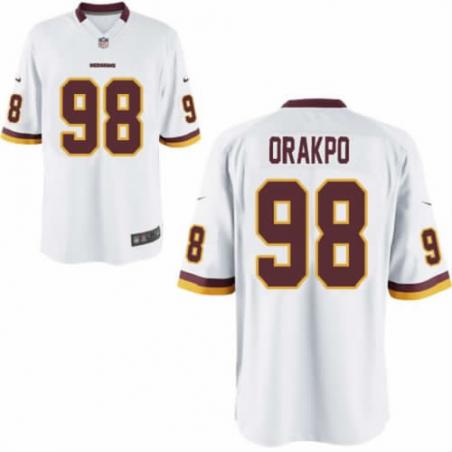 [NEW,Game] Brian Orakpo Football Jersey -Washington #98 FOOTBALL Jerseys(White)