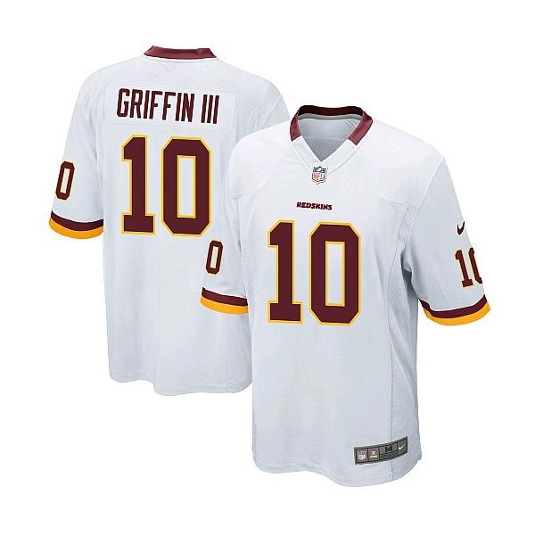 [NEW,game] Robert Griffin III Football Jersey -Washington #10 FOOTBALL Jerseys(White)