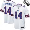 [NEW,Sewn-on]Ryan Fitzpatrick Youth Football Jersey - Buffalo #14 FITZPATRICK Jersey (White) For Youth/Kid