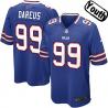 [NEW,Sewn-on]Marcell Dareus Youth Football Jersey - Buffalo #99 DAREUS Jersey (Blue) For Youth/Kid