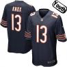 [NEW,Sewn-on]Johnny Knox Youth Football Jersey - Chicago #13 KNOX Jersey (Blue) For Youth/Kid