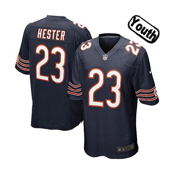 [NEW,Sewn-on]Devin Hester Youth Football Jersey - Chicago #23 HESTER Jersey (Blue) For Youth/Kid