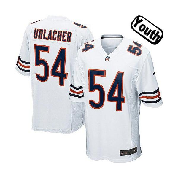 [NEW,Sewn-on]Brian Urlacher Youth Football Jersey - Chicago #54 URLACHER Jersey (Blue) For Youth/Kid