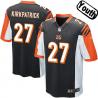 [NEW,Sewn-on]Dre Kirkpatrick Youth Football Jersey - Cincinnati #27 KIRKPATRICK Jersey (Black) For Youth/Kid