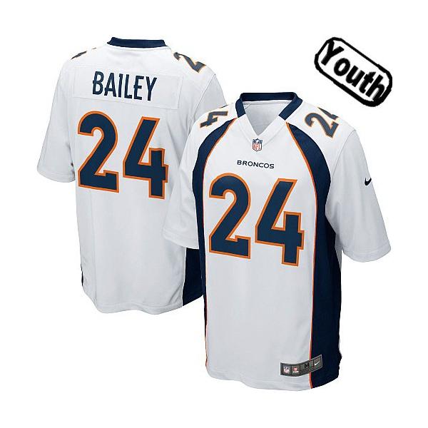 Denver Youth Football Jersey(White 