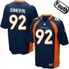 [NEW,Sewn-on]Elvis Dumervil Youth Football Jersey - Denver #92 DUMERVIL Jersey (Blue) For Youth/Kid