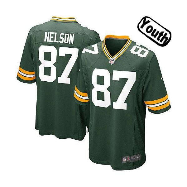 [Sewn-on,Youth]Jordy Nelson Green Bay 