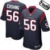 [NEW,Sewn-on]Brian Cushing Youth Football Jersey - Houston #56 CUSHING Jersey (Blue) For Youth/Kid