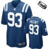 [NEW,Sewn-on]Dwight Freeney Youth Football Jersey - Indianapolis #93 FREENEY Jersey (Blue) For Youth/Kid