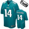 [NEW,Sewn-on]Justin Blackmon Youth Football Jersey - Jacksonville #14 BLACKMON Jersey (Green) For Youth/Kid