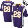 [NEW,Sewn-on]Adrian Peterson Youth Football Jersey - Minnesota #28 PETERSON Jersey (Purple) For Youth/Kid