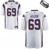 [NEW,Sewn-on]Jared Allen Youth Football Jersey - Minnesota #69 ALLEN Jersey (White) For Youth/Kid