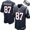 [NEW,Sewn-on]Rob Gronkowski Youth Football Jersey - New England #87 GRONKOWSKI Jersey (Blue) For Youth/Kid