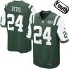 [NEW,Sewn-on]Darrelle Revis Youth Football Jersey - NY-J #24 REVIS Jersey (Green) For Youth/Kid