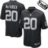 [NEW,Sewn-on]Darren McFadden Youth Football Jersey - Oakland #20 MCFADDEN Jersey (Black) For Youth/Kid