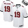 [NEW,Sewn-on]Mike Williams Youth Football Jersey - Tampa Bay #19 WILLIAMS Jersey (White) For Youth/Kid