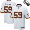 [NEW,Sewn-on]London Fletcher Youth Football Jersey - Washington #59 FLETCHER Jersey (White) For Youth/Kid