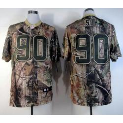 Ndamukong Suh camo football jersey - Detroit #90 camo jersey by NEW