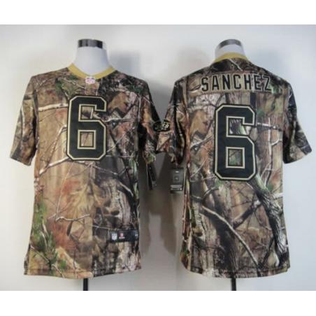 Mark Sanchez camo football jersey - NY-J #6 camo jersey by NEW