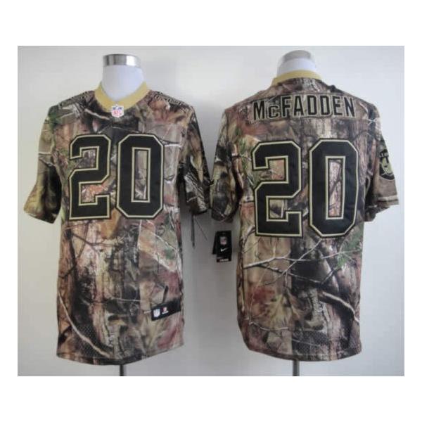 Darren McFadden camo football jersey - Oakland #20 camo jersey by NEW