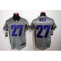 [NEW,Gray-Shadow]Ray Rice Football Jersey -Baltimore #27 Gray Jersey