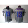 [NEW,Gray-Shadow]Steve Johnson Football Jersey -Buffalo #13 Gray Jersey