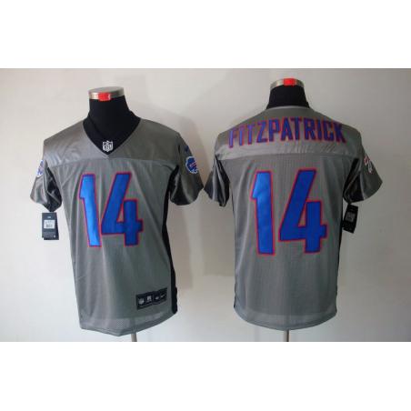 [NEW,Gray-Shadow]Ryan Fitzpatrick Football Jersey -Buffalo #14 Gray Jersey