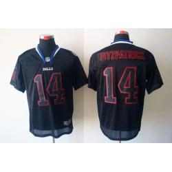 [NEW,Lights-Out]Ryan Fitzpatrick Football Jersey -Buffalo #14 Black Jersey