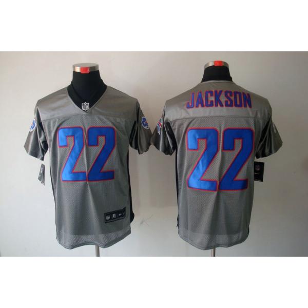 [NEW,Gray-Shadow]Fred Jackson Football Jersey -Buffalo #22 Gray Jersey