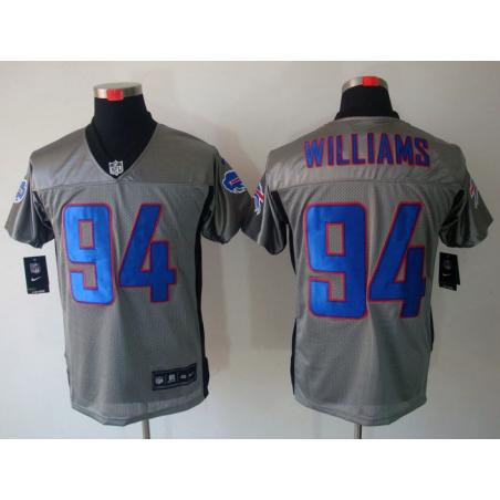 [NEW,Gray-Shadow]Mario Williams Football Jersey -Buffalo #94 Gray Jersey