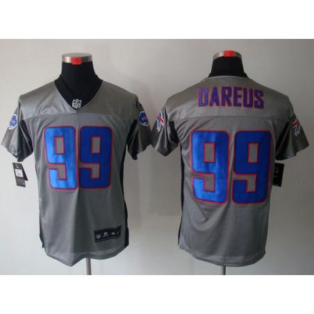 [NEW,Gray-Shadow]Marcell Dareus Football Jersey -Buffalo #99 Gray Jersey