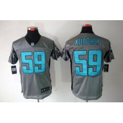 [NEW,Gray-Shadow]Luke Kuechly Football Jersey -Carolina #59 Gray Jersey