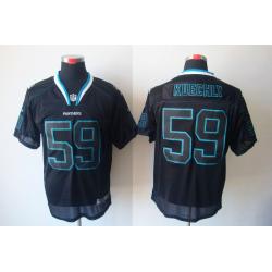 [NEW,Lights-Out]Luke Kuechly Football Jersey -Carolina #59 Black Jersey