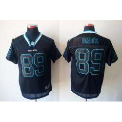 [NEW,Lights-Out]Steve Smith Football Jersey -Carolina #89 Black Jersey