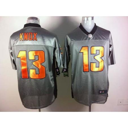 [NEW,Gray-Shadow]Johnny Knox Football Jersey -Chicago #13 Gray Jersey