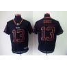 [NEW,Lights-Out]Johnny Knox Football Jersey -Chicago #13 Black Jersey