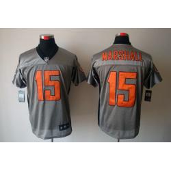 [NEW,Gray-Shadow]Brandon Marshall Football Jersey -Chicago #15 Gray Jersey