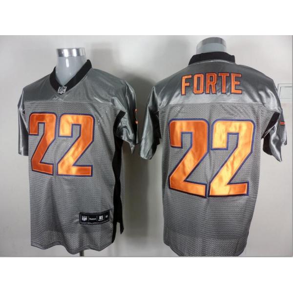 [Rbk,Gray-Shadow]Matt Forte Football Jersey -Chicago #22 Gray Jersey