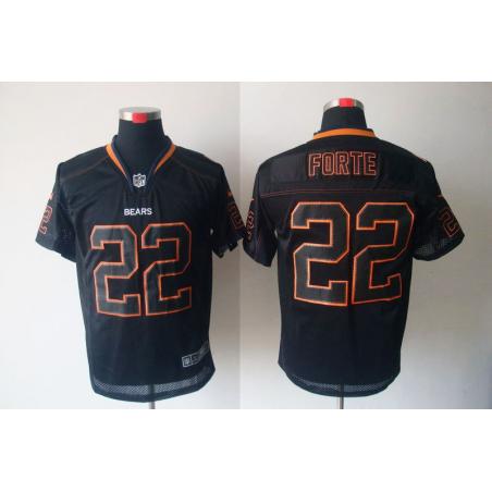 [NEW,Lights-Out]Matt Forte Football Jersey -Chicago #22 Black Jersey