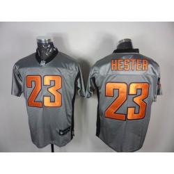 [Rbk,Gray-Shadow]Devin Hester Football Jersey -Chicago #23 Gray Jersey