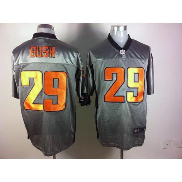 [NEW,Gray-Shadow]Michael Bush Football Jersey -Chicago #29 Gray Jersey