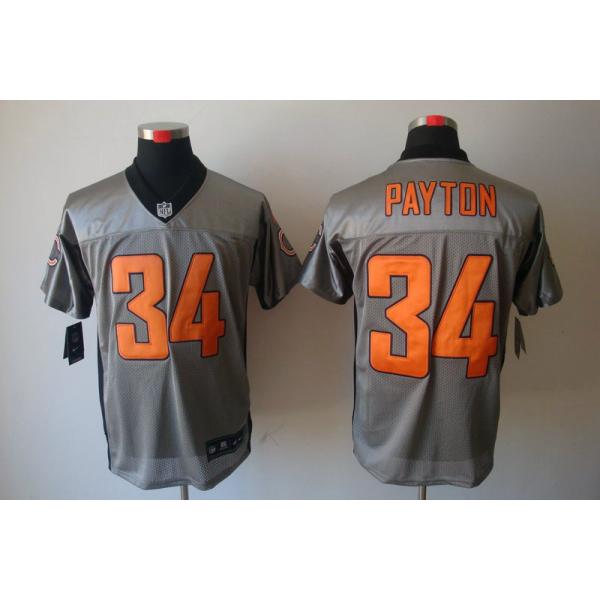 [NEW,Gray-Shadow]Walter Payton Football Jersey -Chicago #34 Gray Jersey