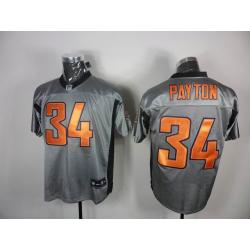 [Rbk,Gray-Shadow]Walter Payton Football Jersey -Chicago #34 Gray Jersey