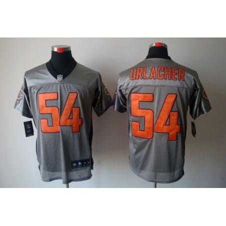 [NEW,Gray-Shadow]Brian Urlacher Football Jersey -Chicago #54 Gray Jersey