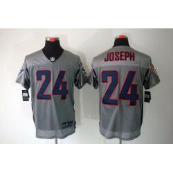 [NEW,Gray-Shadow]Johnathan Joseph Football Jersey -Houston #24 Gray Jersey