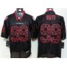 [NEW,Lights-Out with logos]J.J. Watt Football Jersey -Houston #99 Black Jersey