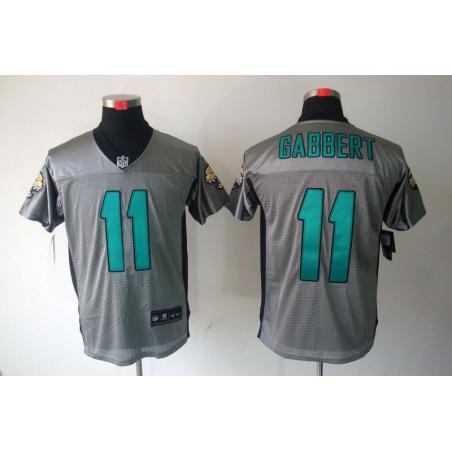 [NEW,Gray-Shadow]Blaine Gabbert Football Jersey -Jacksonville #11 Gray Jersey